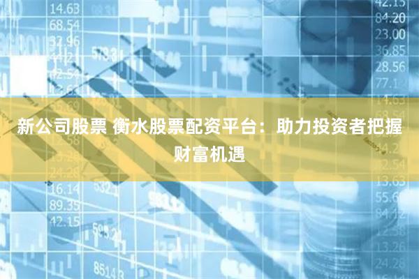 新公司股票 衡水股票配资平台：助力投资者把握财富机遇